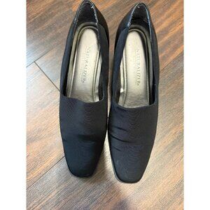 Naturalizer Pumps Black Ribbed Fabric Soft Shoe Womans 10